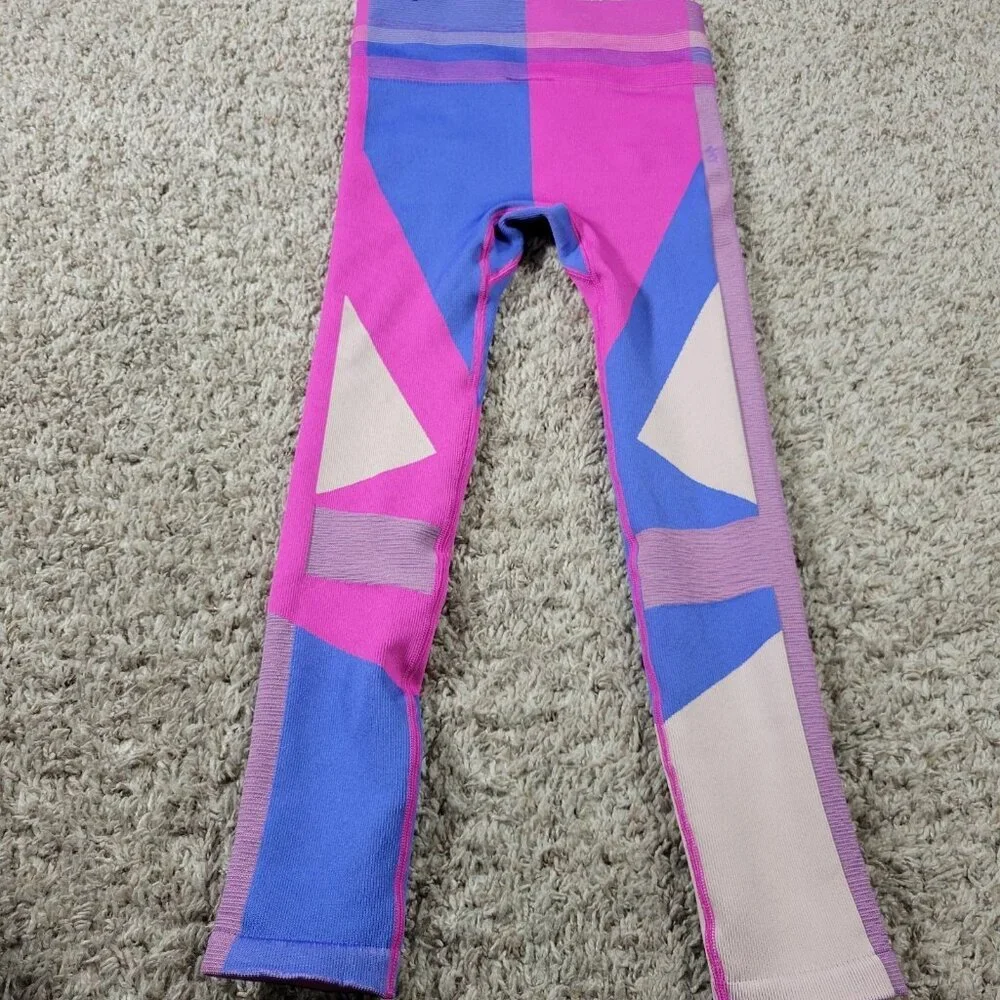 Nike Training Tights Womens Small Sculpt Icon Clash Seamless Colorful Flaw*